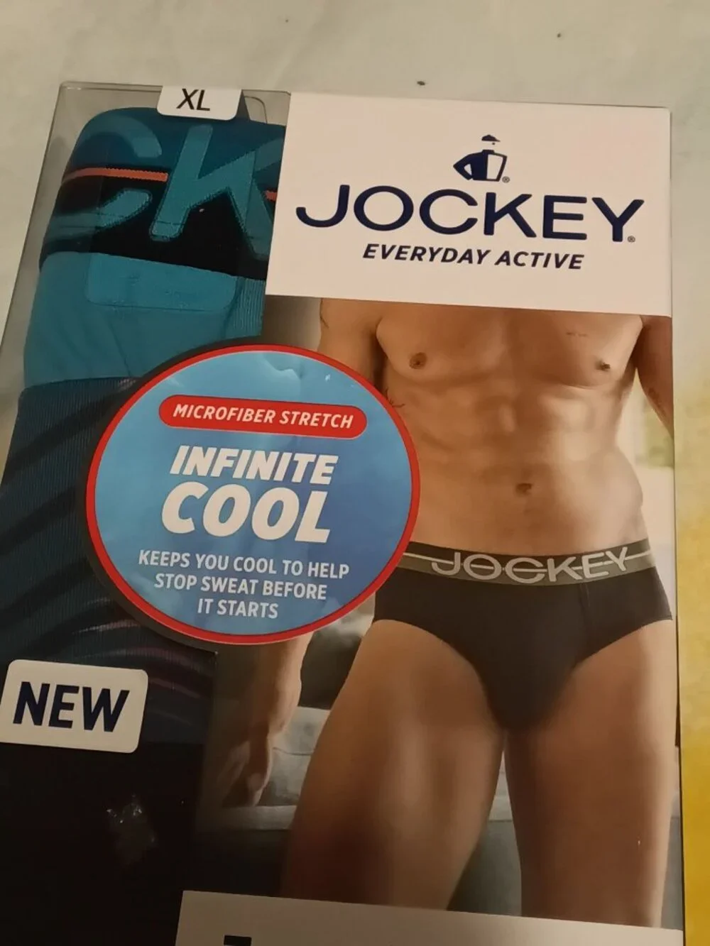 JOCKEY Men's Briefs 3 Pack XL Infinite Cool Microfiber Everyday Active